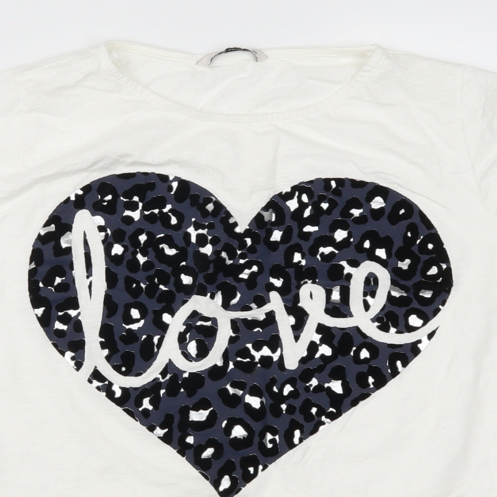 TU Womens White   Basic T-Shirt Size 20  - Love