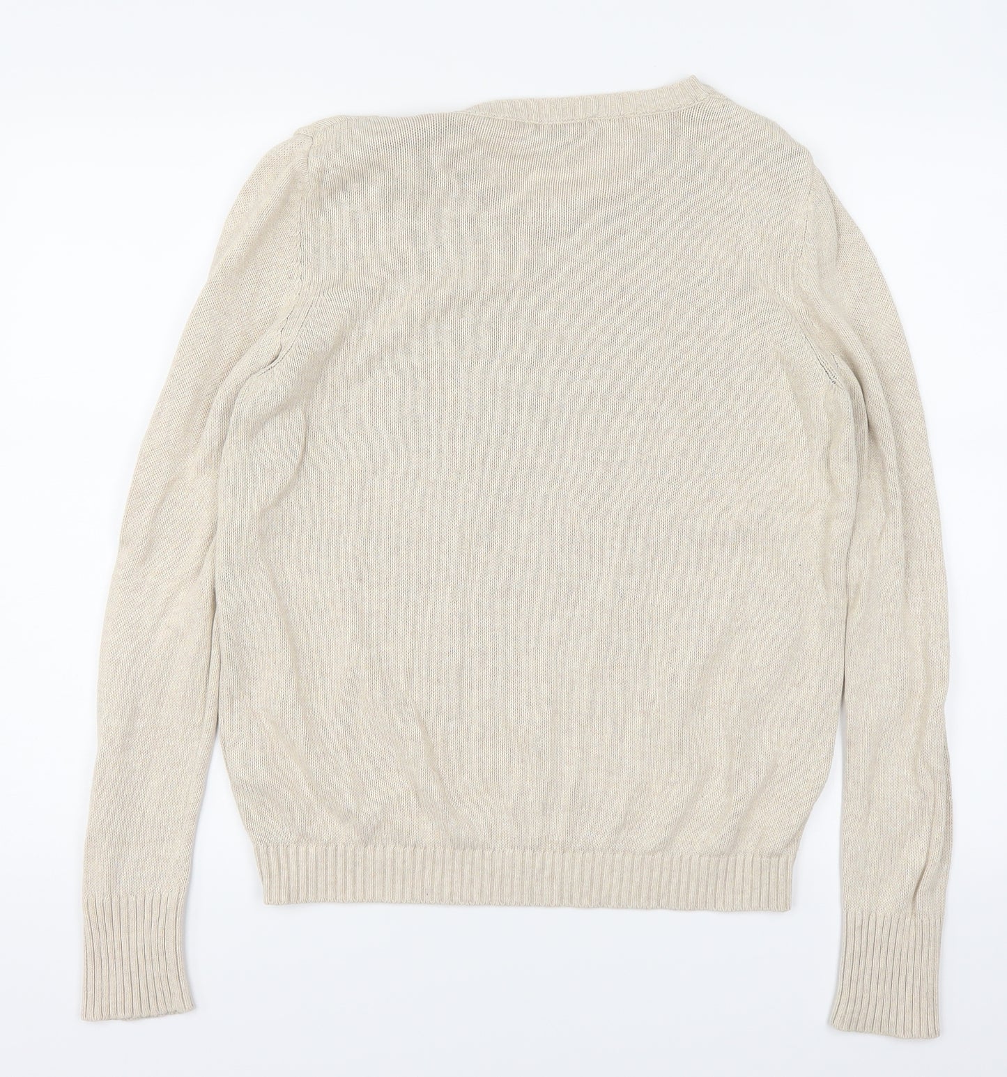 Red Herring Womens Beige   Pullover Jumper Size 14  - Owl