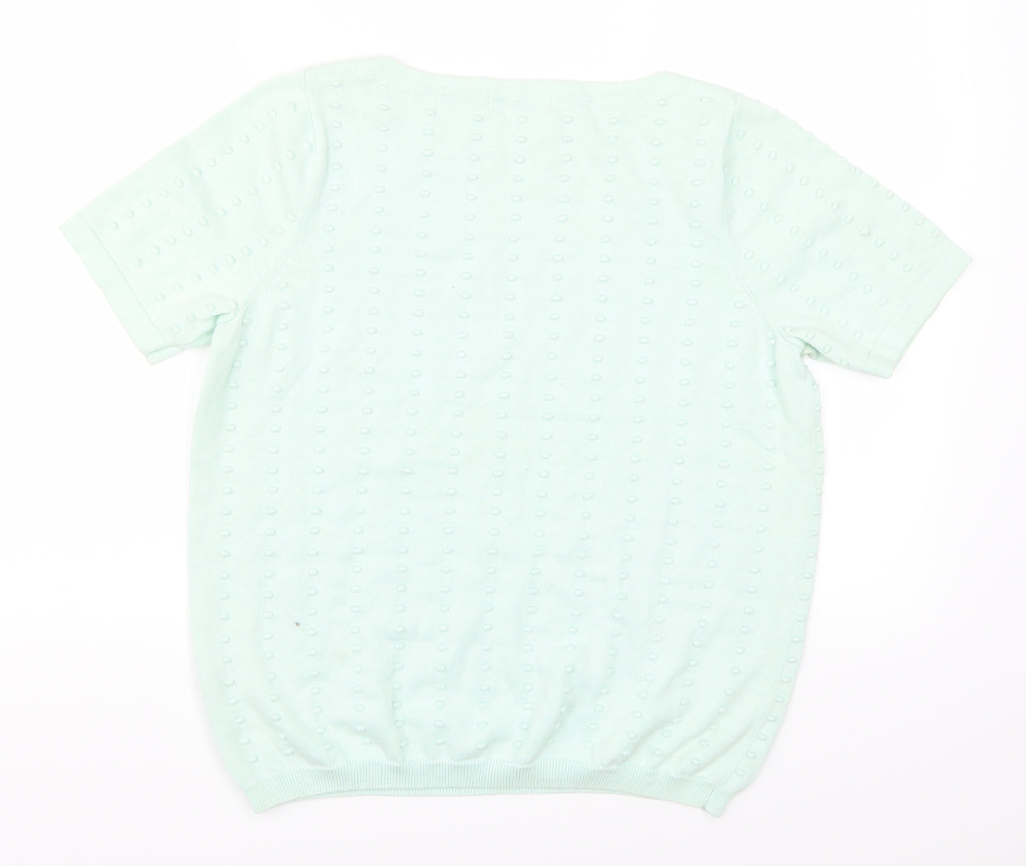 TU Womens Green   Pullover Jumper Size 14  - Pom Pom