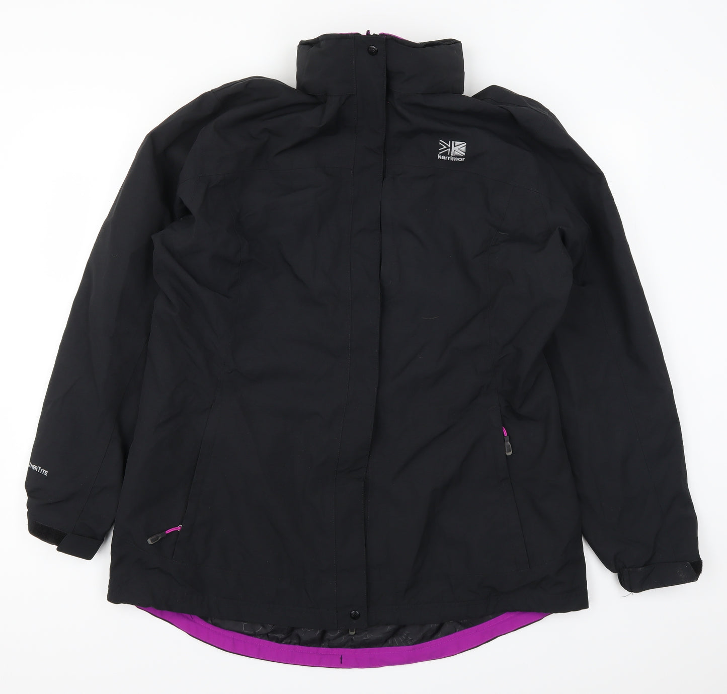 Karrimo Womens Black   Rain Coat Coat Size 18