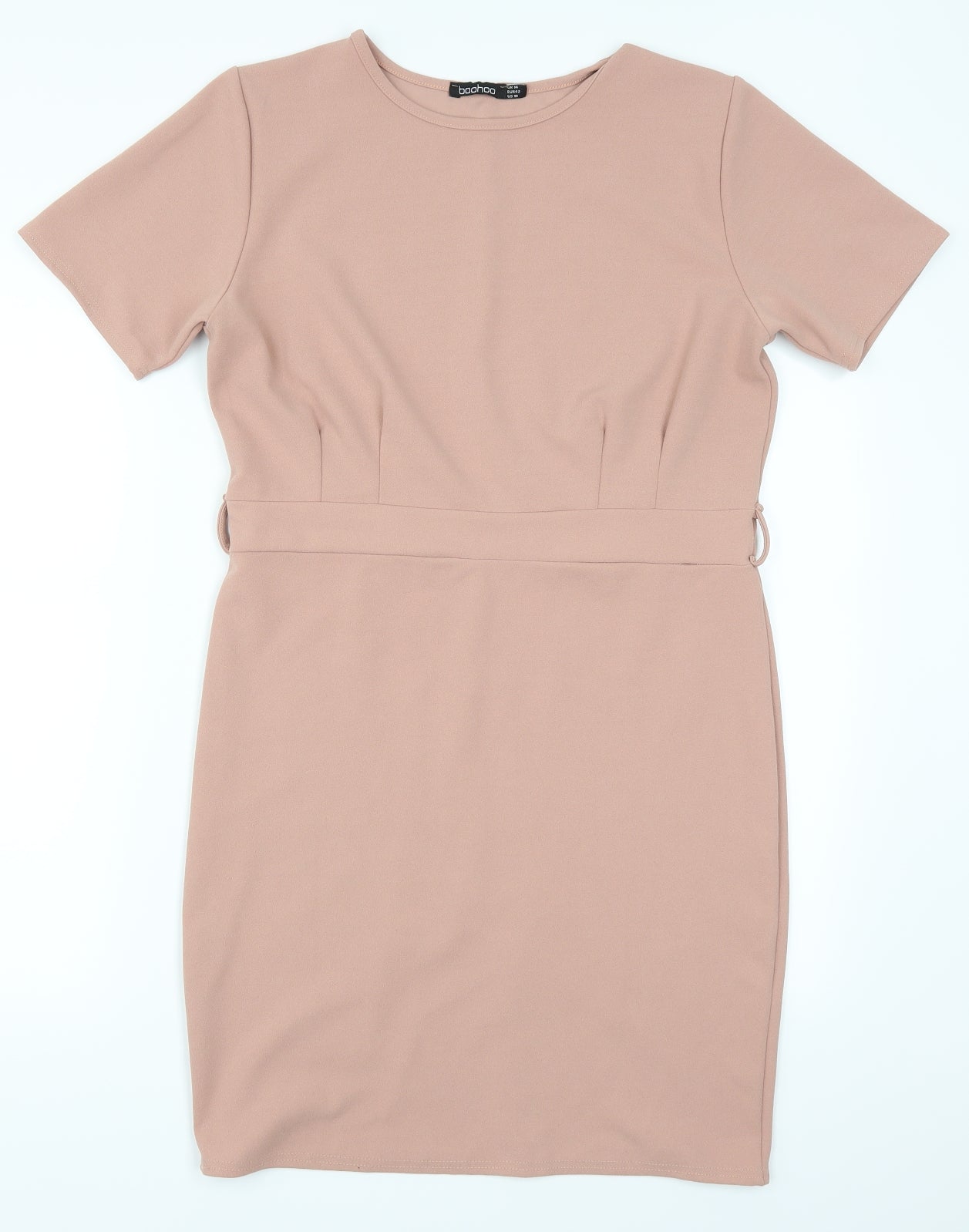Boohoo Womens Pink   Pencil Dress  Size 14