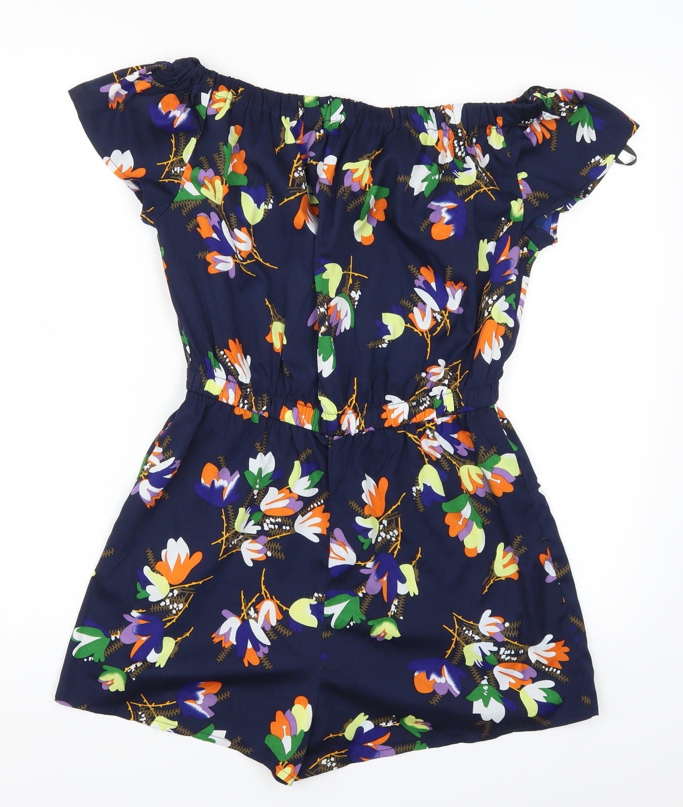 Atmosphere Womens Blue Floral  Playsuit One-Piece Size 12 L3 in