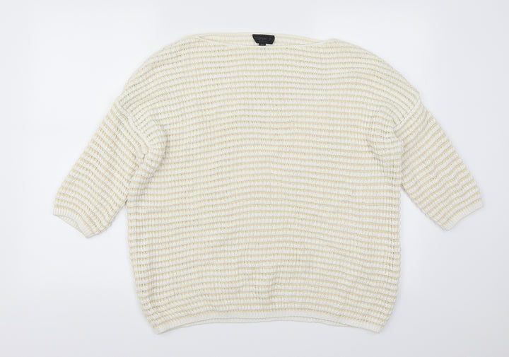 Topshop Womens Beige   Pullover Jumper Size 10