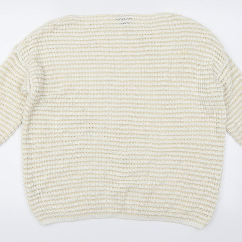 Topshop Womens Beige   Pullover Jumper Size 10