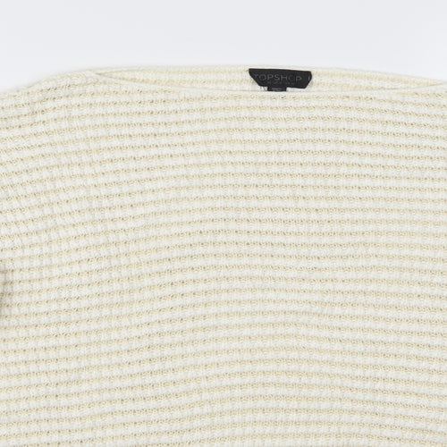 Topshop Womens Beige   Pullover Jumper Size 10