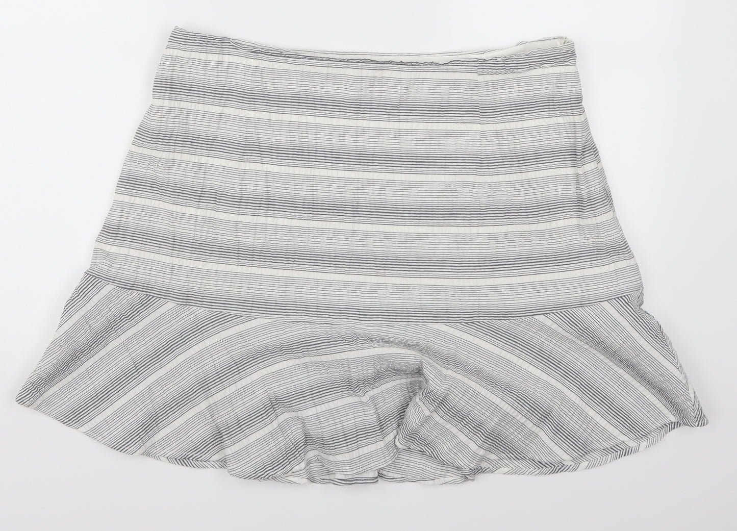 TU Womens Grey Striped  Tulip Skirt Size 16