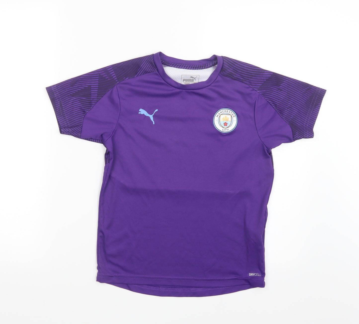 PUMA Boys Purple   Jersey T-Shirt Size 9-10 Years  - Manchester City