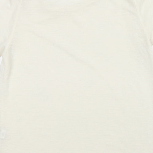 Primark Womens Ivory  Knit Basic T-Shirt Size 6
