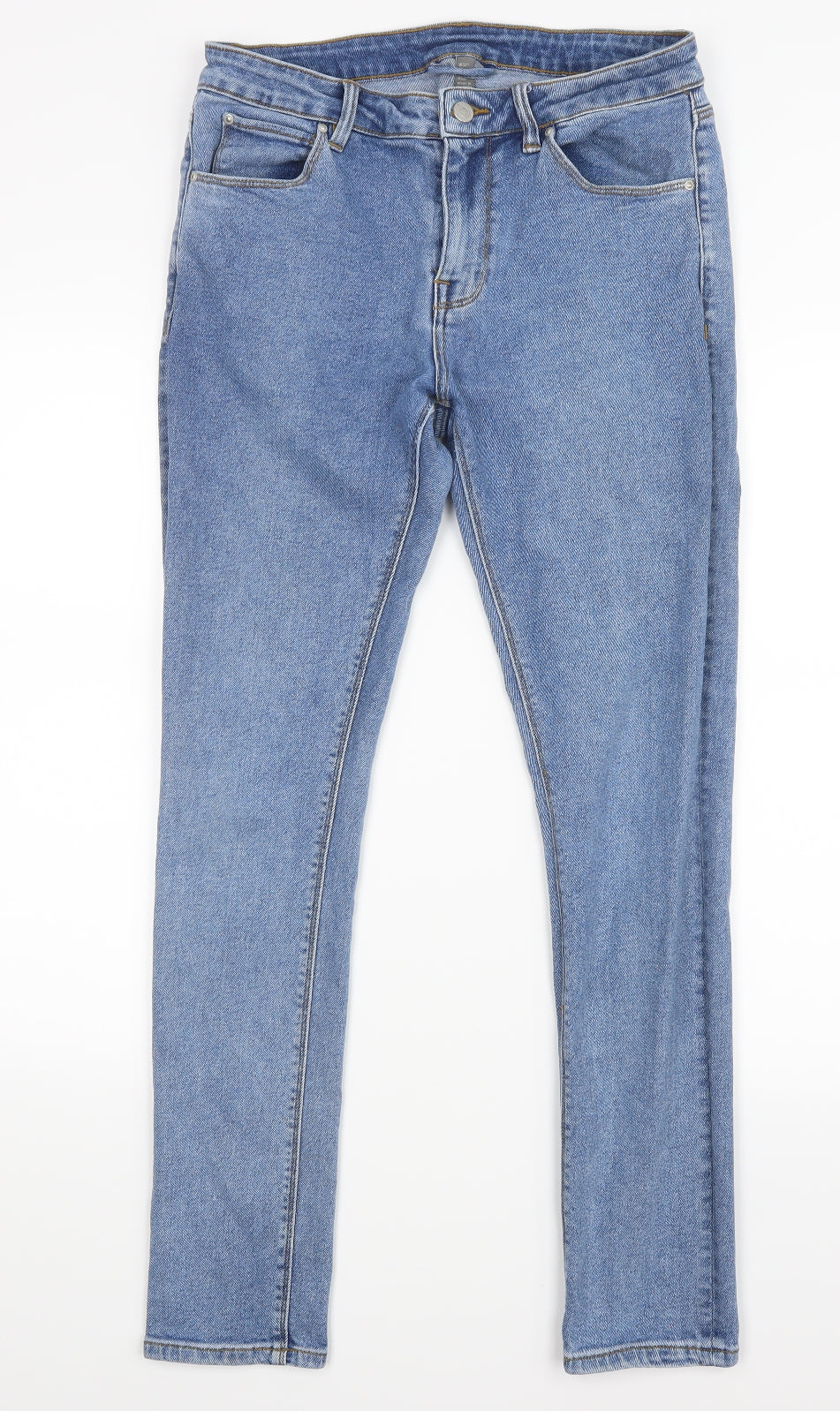 ASOS Mens Blue  Denim Straight Jeans Size 31 in L30 in