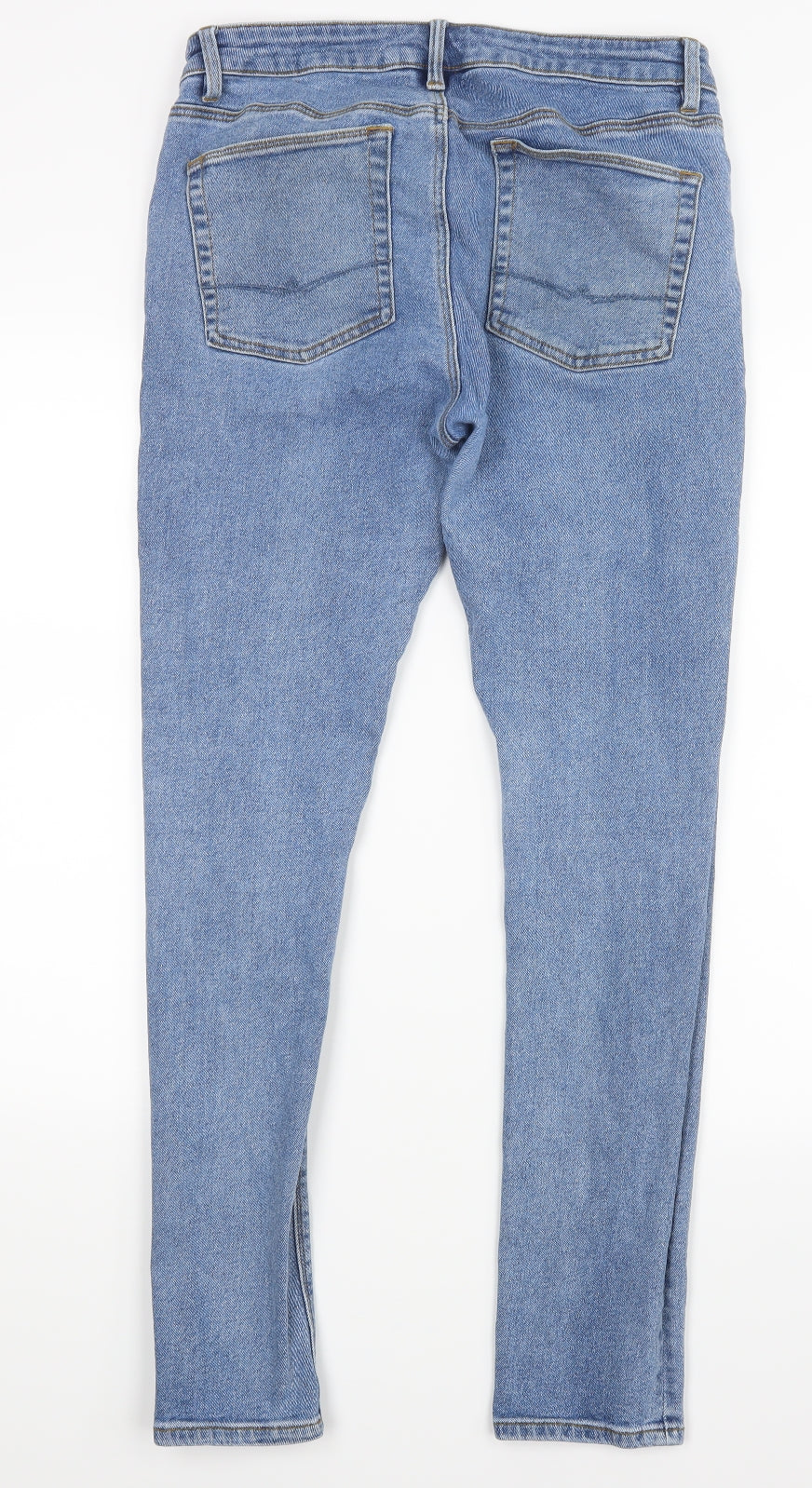 ASOS Mens Blue  Denim Straight Jeans Size 31 in L30 in