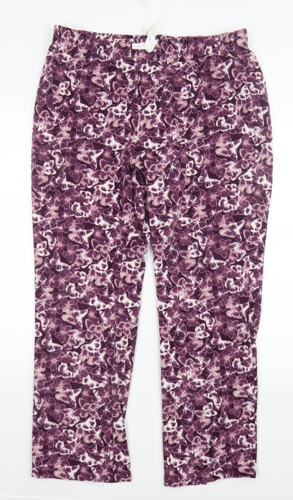 Very Womens Purple Geometric  Capri Pyjama Pants Size 16