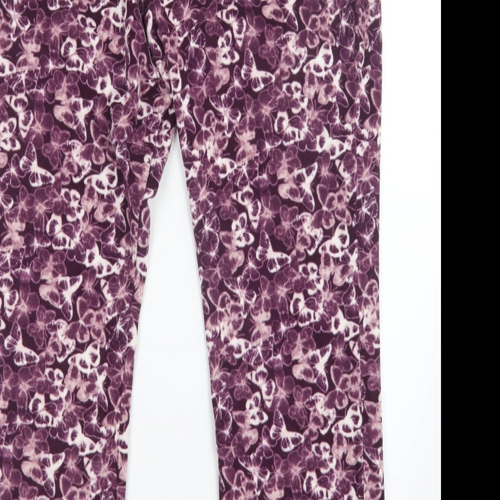 Very Womens Purple Geometric  Capri Pyjama Pants Size 16