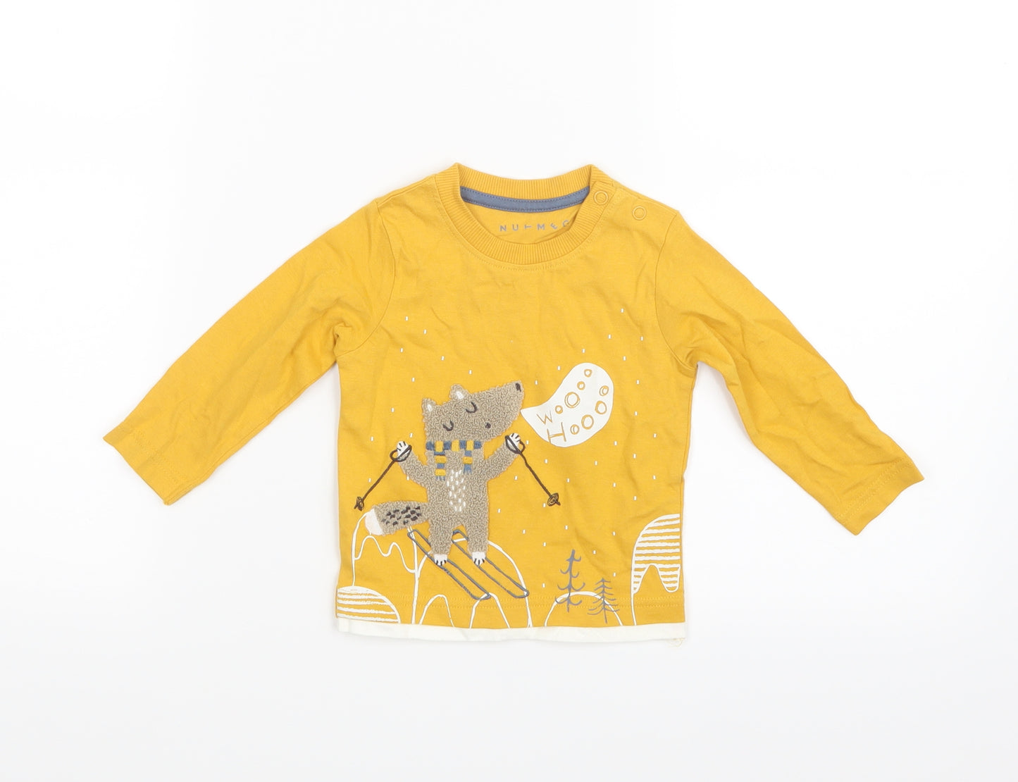 Nutmeg Boys Yellow   Basic T-Shirt Size 6-9 Months