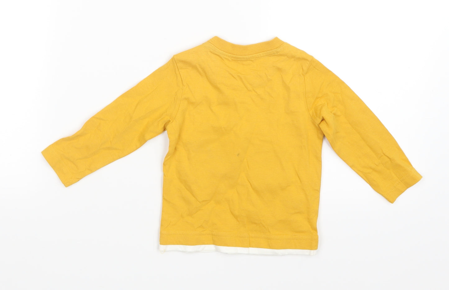 Nutmeg Boys Yellow   Basic T-Shirt Size 6-9 Months