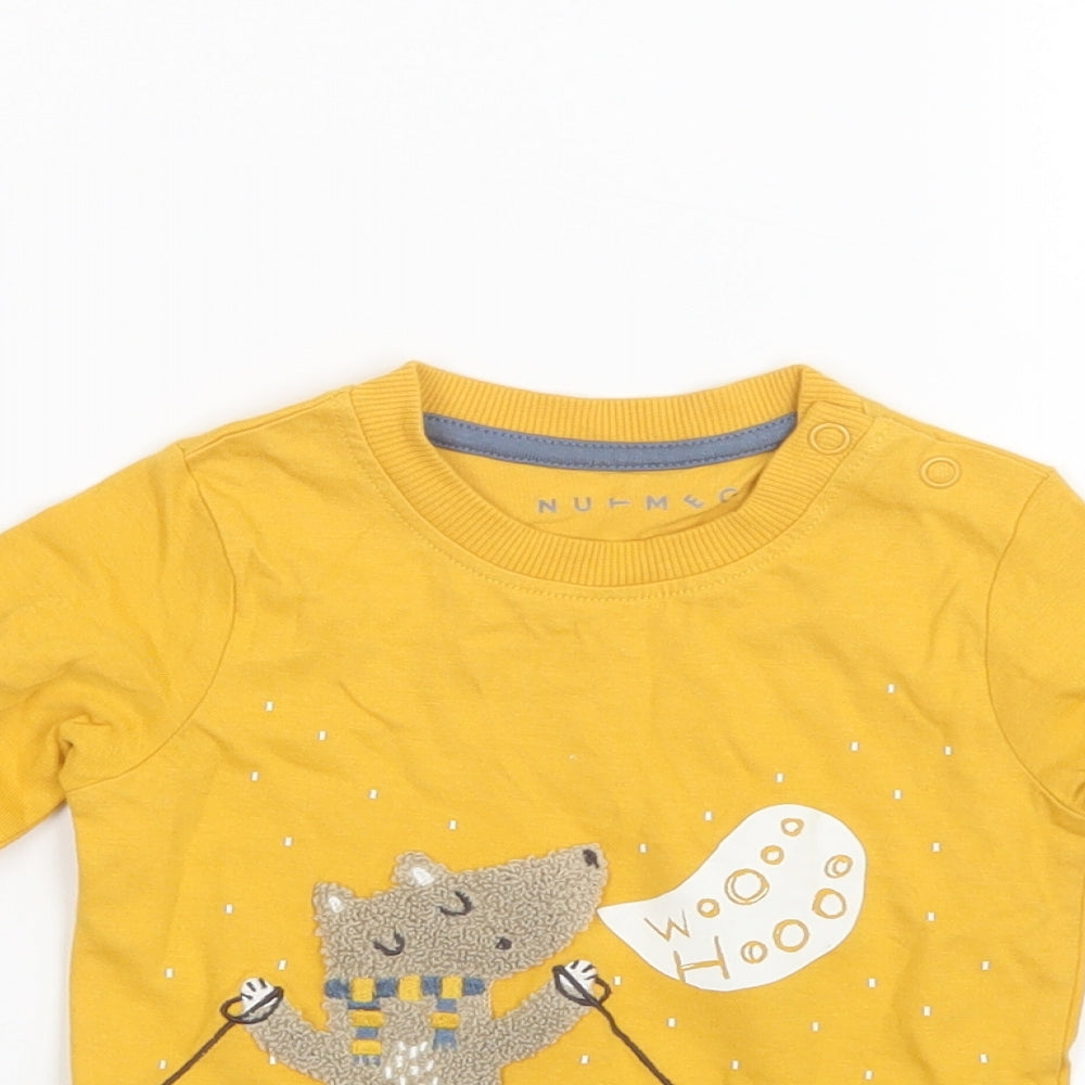 Nutmeg Boys Yellow   Basic T-Shirt Size 6-9 Months