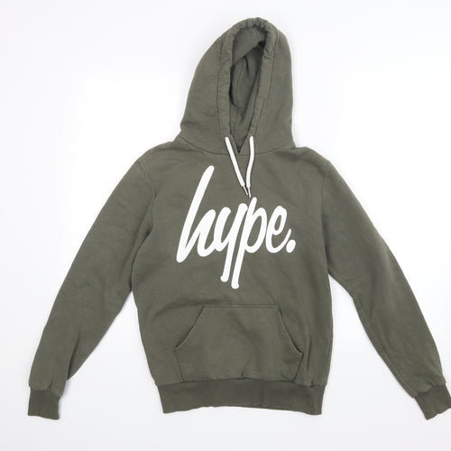 Hype Womens Green   Pullover Hoodie Size 6