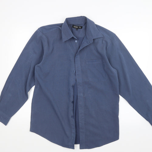 Arnold Palmer Mens Blue    Button-Up Size S