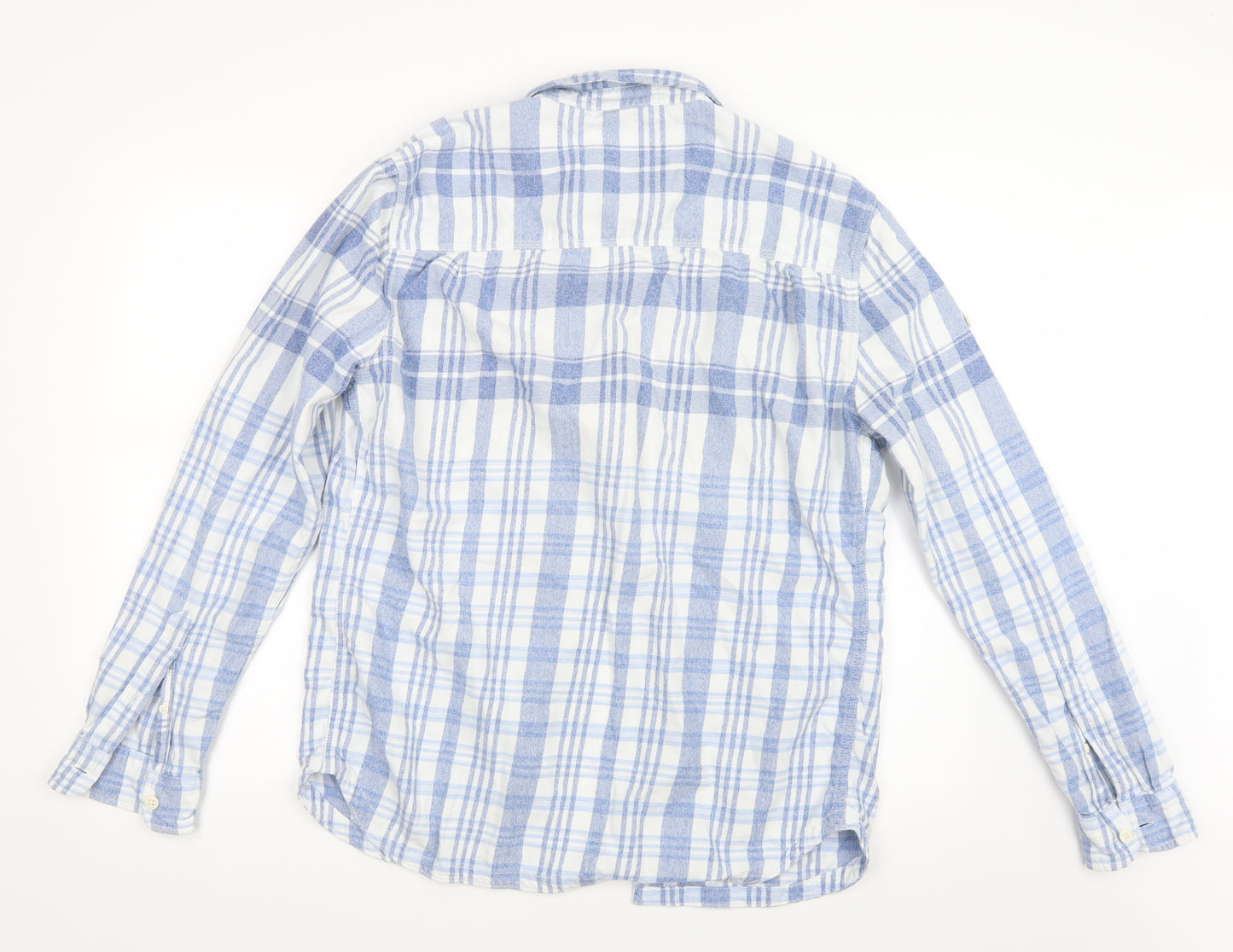 Superdry Mens Blue Check   Button-Up Size XL
