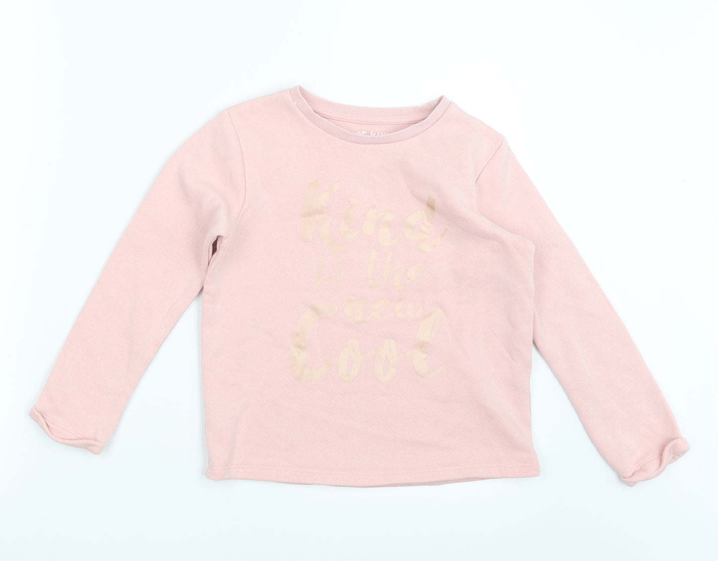 F&F Girls Pink   Pullover Jumper Size 6-7 Years