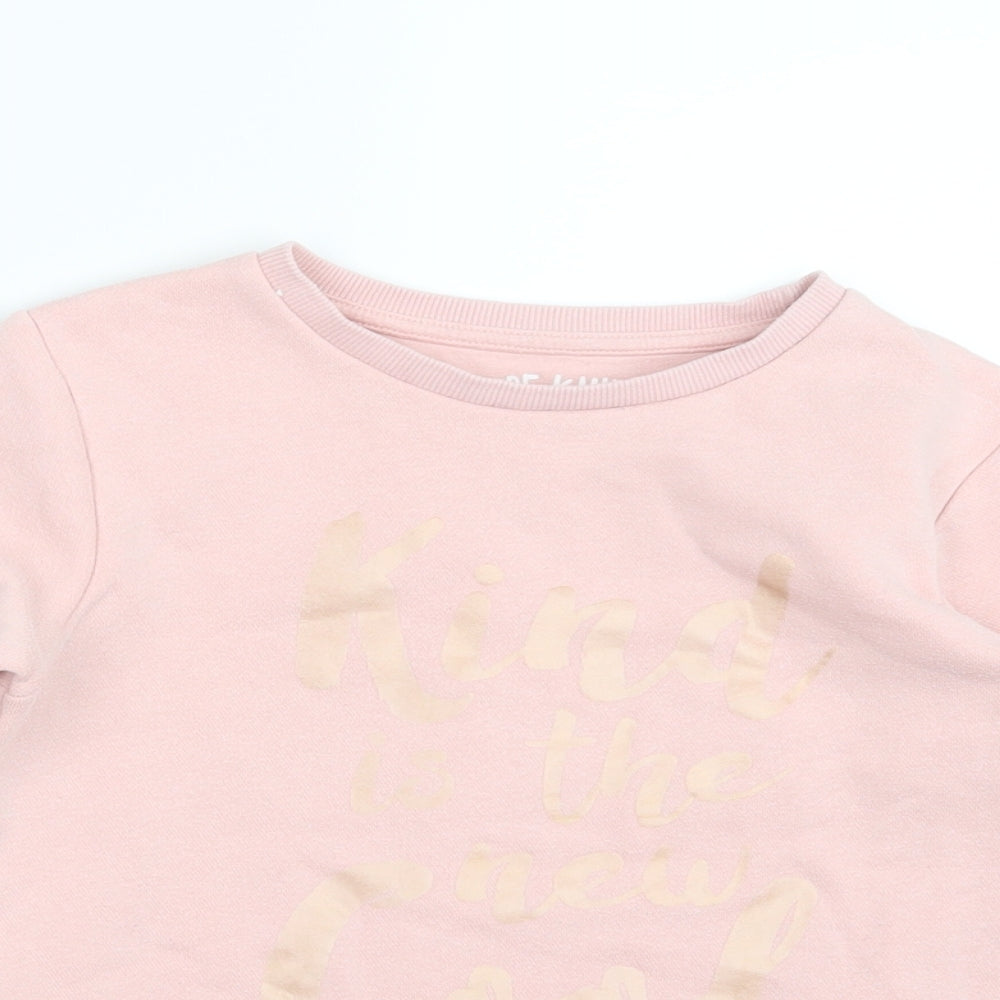 F&F Girls Pink   Pullover Jumper Size 6-7 Years