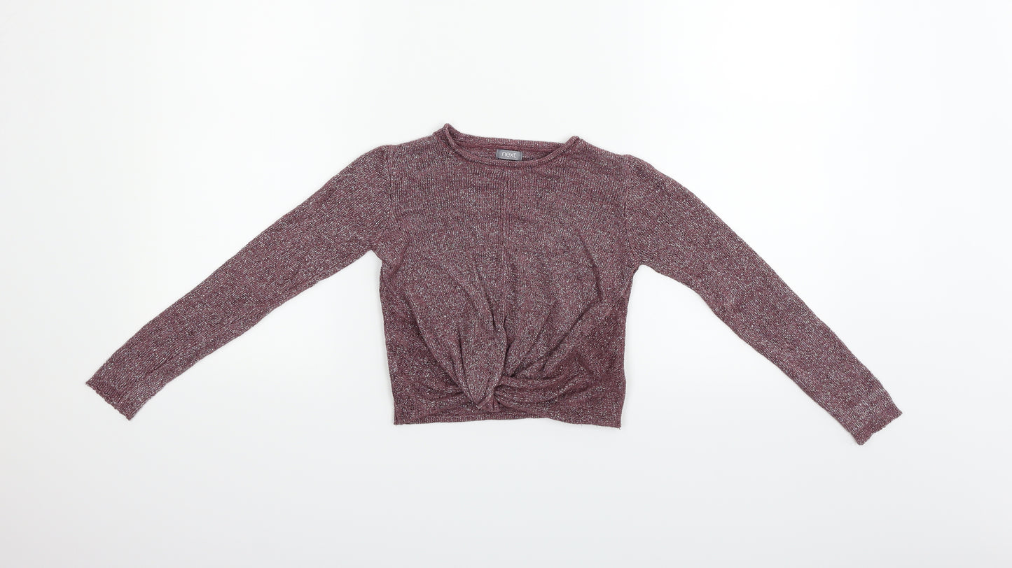 Next  Girls Purple   Pullover Jumper Size 6 Years