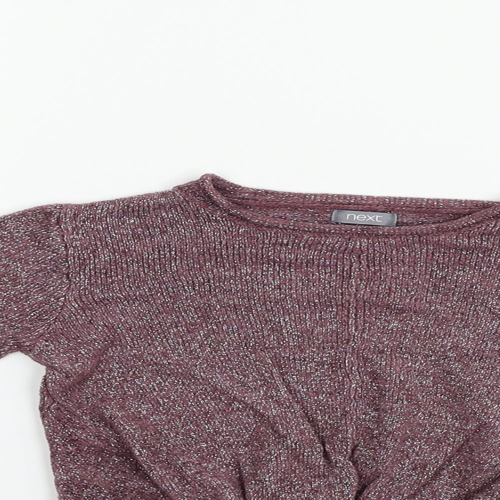 Next  Girls Purple   Pullover Jumper Size 6 Years