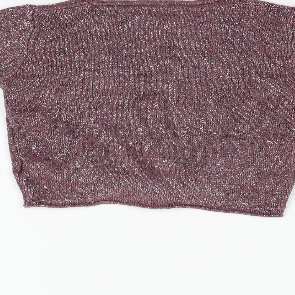 Next  Girls Purple   Pullover Jumper Size 6 Years