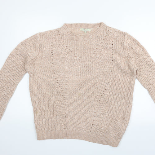 Peacocks Womens Beige   Pullover Jumper Size S