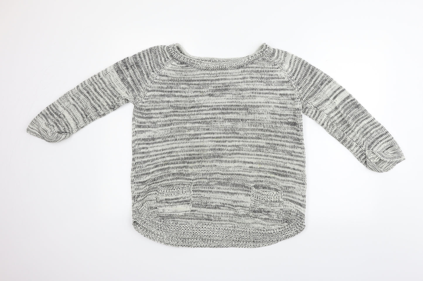 Wallis Womens Grey   Henley Jumper Size S