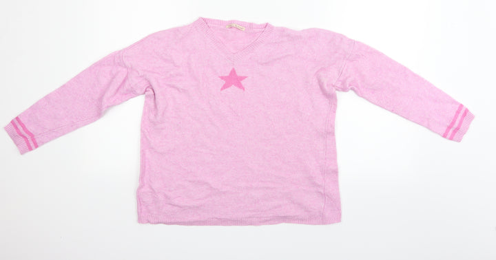 Sugar Womens Pink   Pullover Jumper Size S