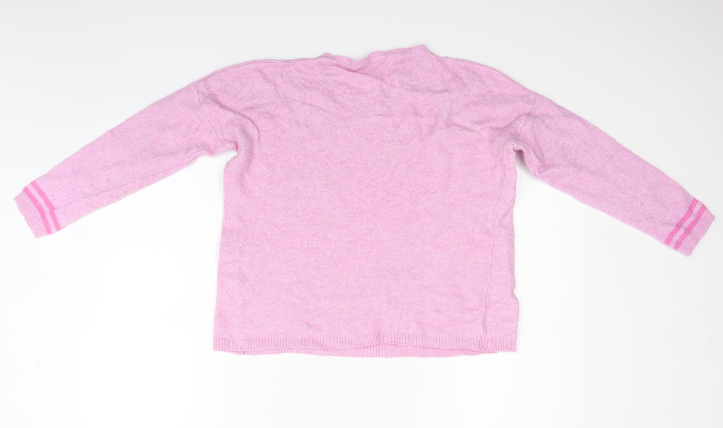 Sugar Womens Pink   Pullover Jumper Size S