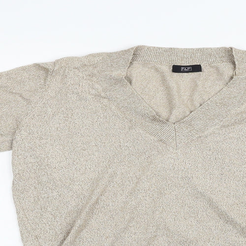F&F Womens Gold   Pullover Jumper Size 12