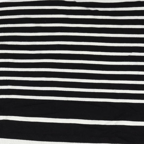 Marks and Spencer Womens Black Striped  Pullover Jumper Size 10