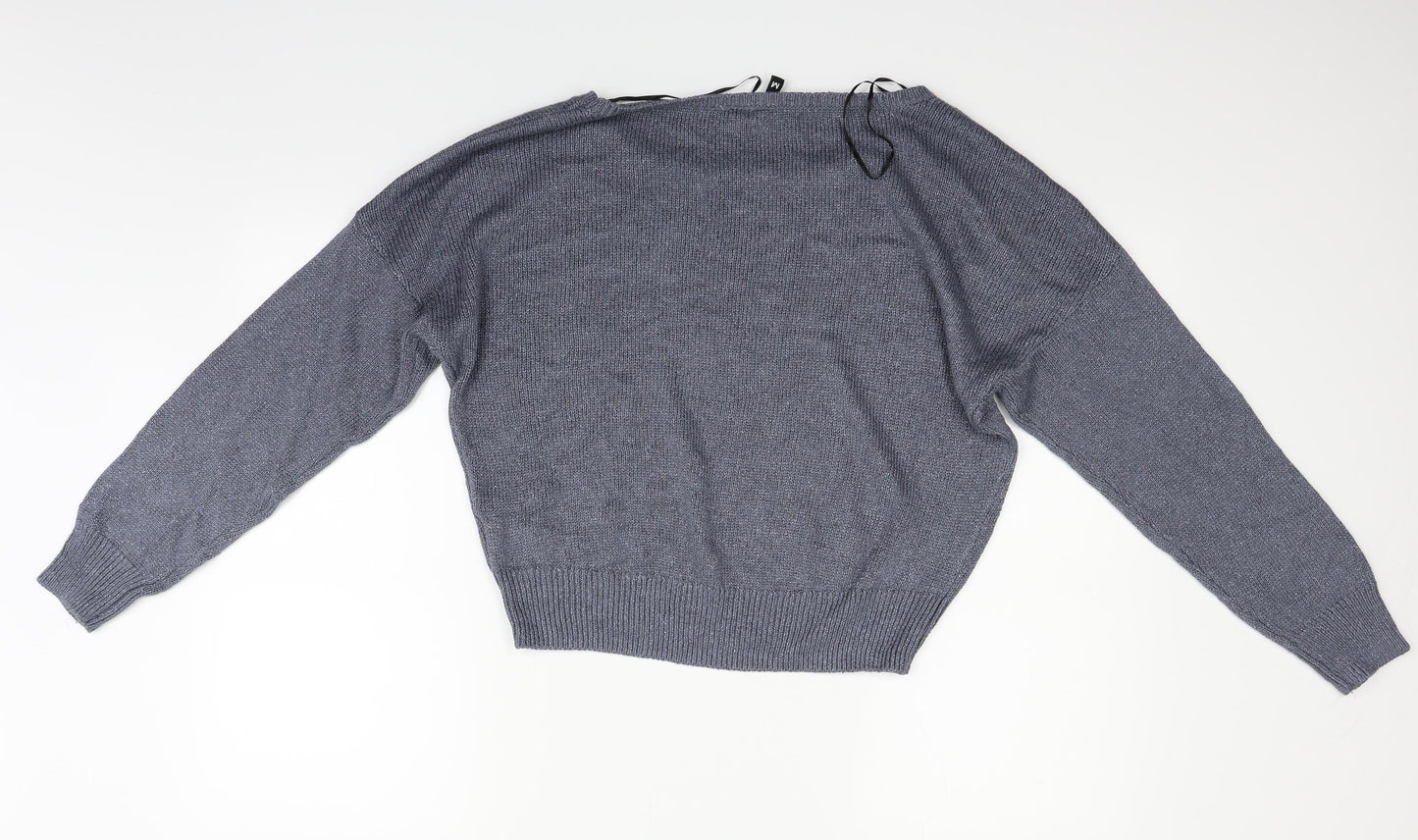 Divided Womens Blue   Pullover Jumper Size M