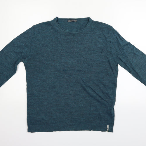 wise man Mens Blue   Pullover Jumper Size L