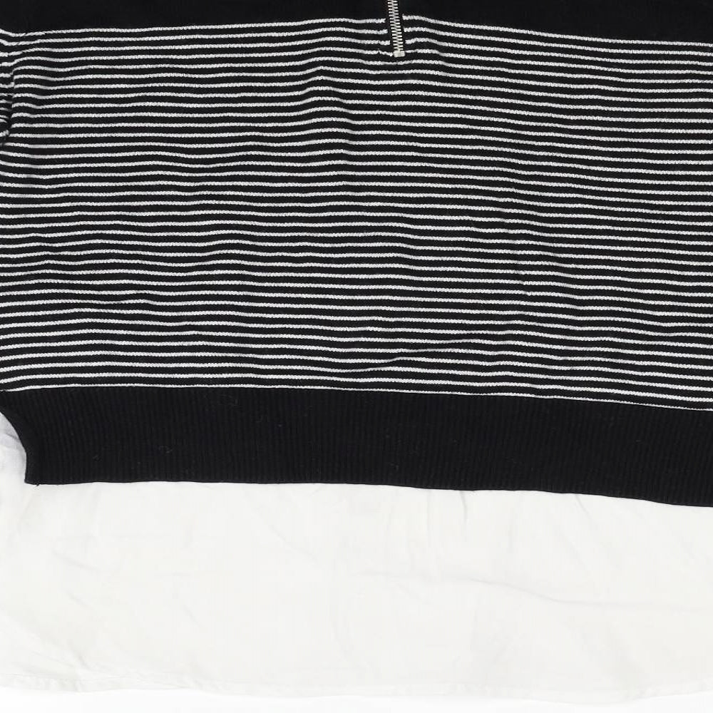 Atmosphere Womens Black Striped  Pullover Jumper Size 8