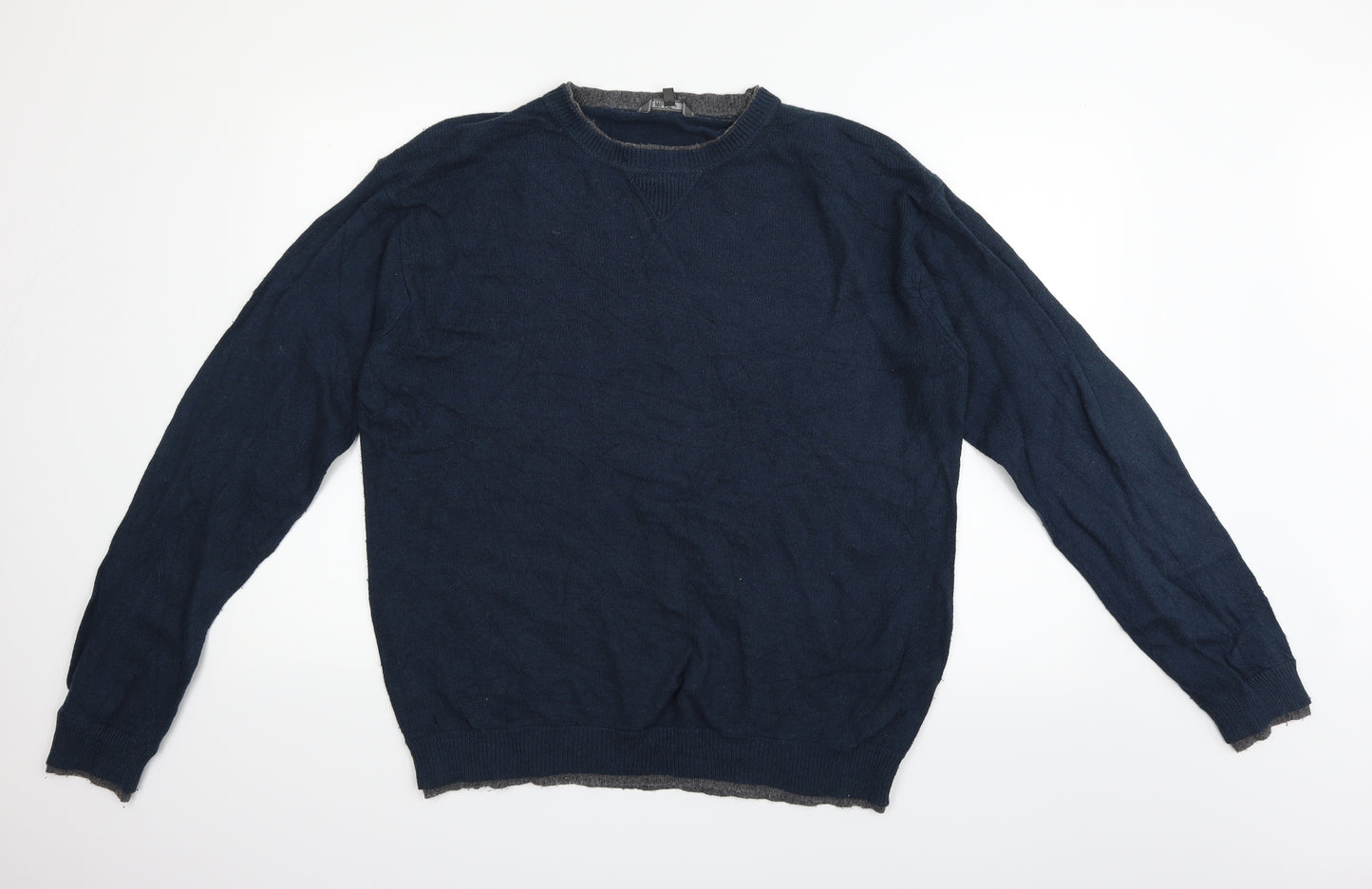 Wosley Mens Blue   Pullover Jumper Size L