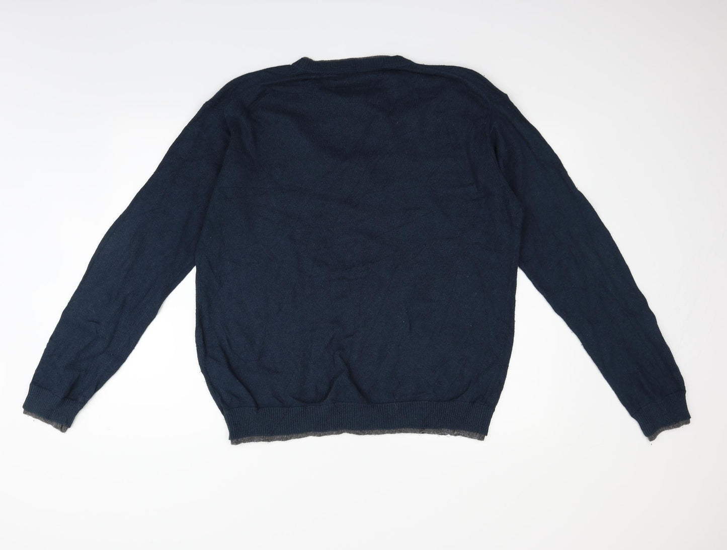 Wosley Mens Blue   Pullover Jumper Size L