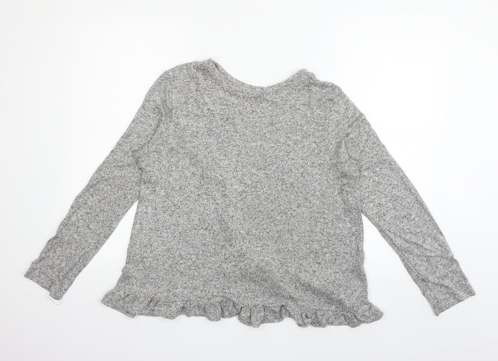 Oasis Womens Grey   Pullover Jumper Size L