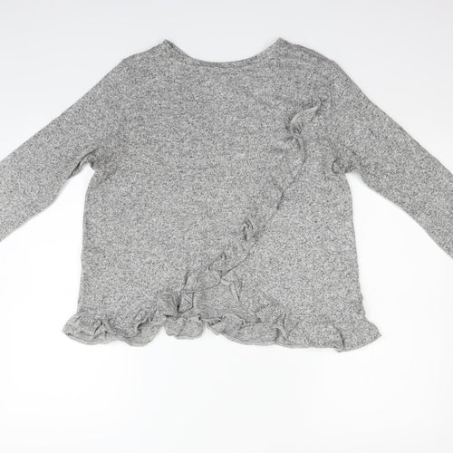 Oasis Womens Grey   Pullover Jumper Size L