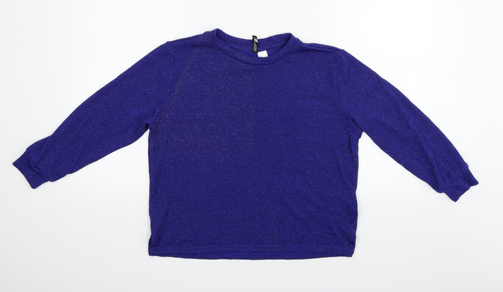 Divided Womens Blue   Pullover Jumper Size S