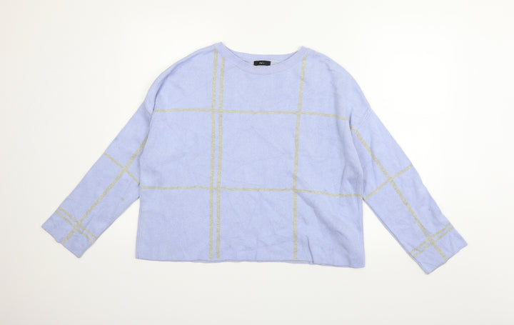 M&Co Womens Blue Pullover Jumper Size M - washable mark on arm