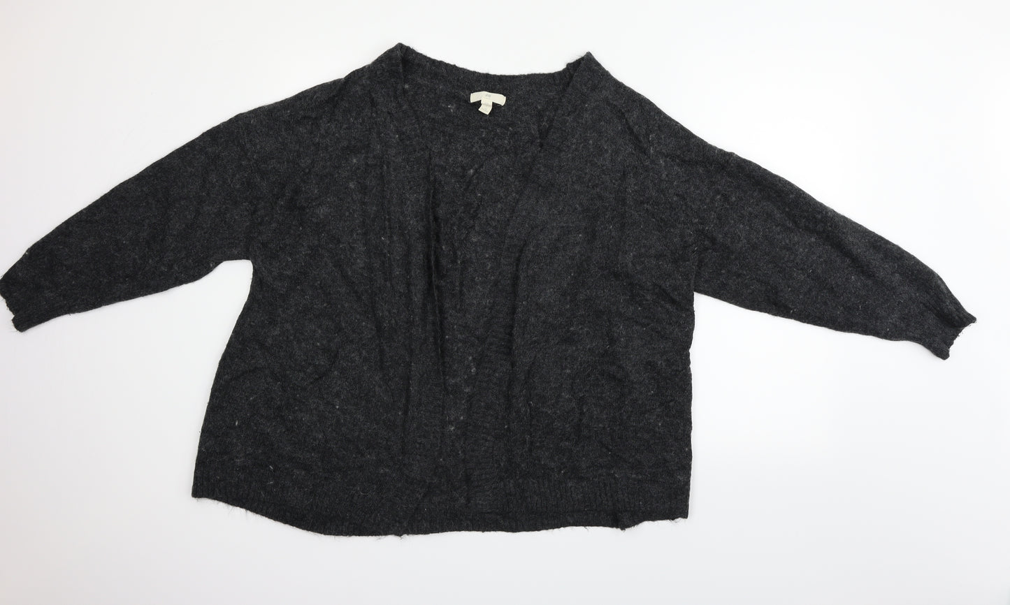 H&M Womens Grey   Cardigan Jumper Size L