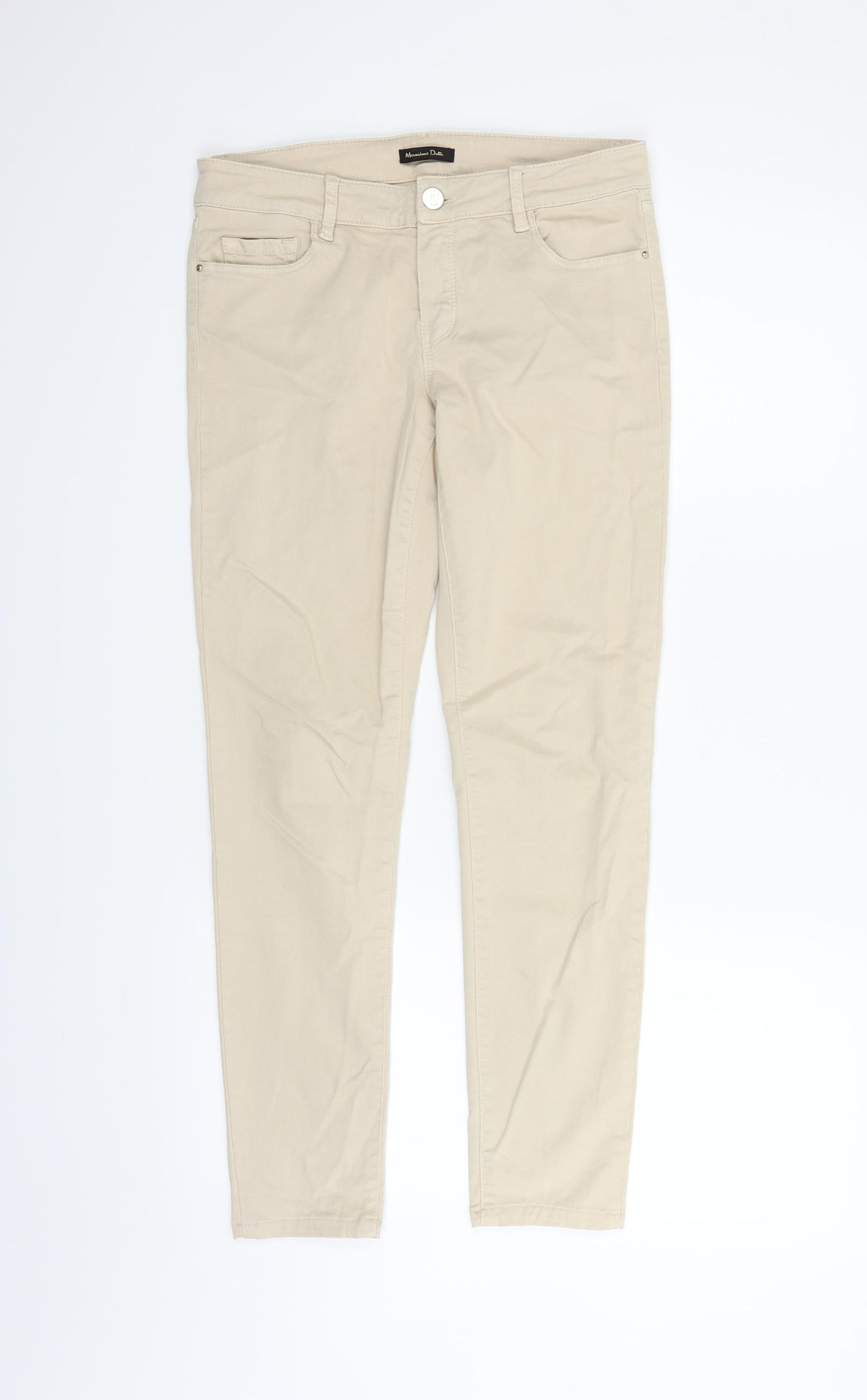 Massimo Dutti Womens Beige   Trousers  Size M L26 in