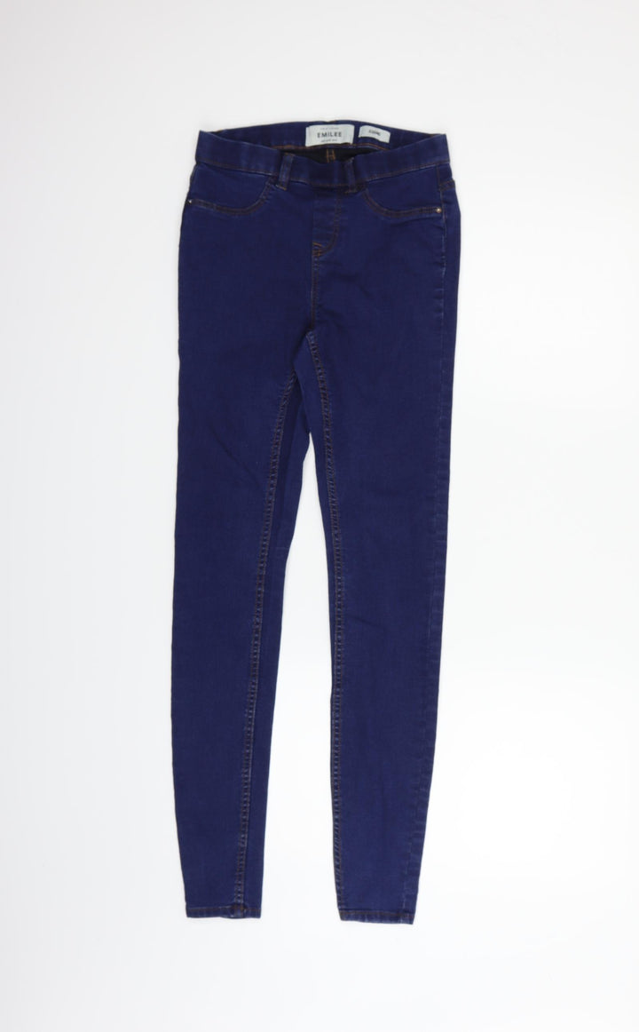 New Look Womens Blue Trousers Size 6 L30 in