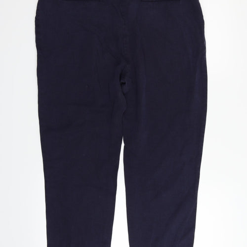 Marks and Spencer Womens Blue   Trousers  Size 14 L25 in