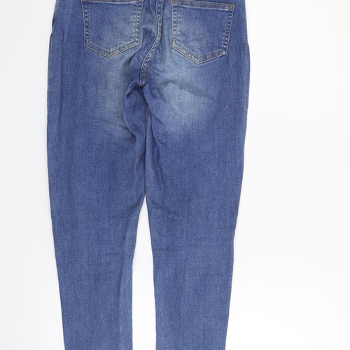 Quiz Womens Blue   Straight Jeans Size 8 L26 in - flowers