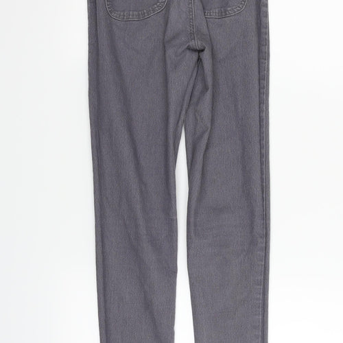 PRETTYLITTLETHING Womens Grey   Skinny Jeans Size 8 L27 in