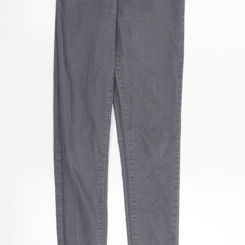 PRETTYLITTLETHING Womens Grey   Skinny Jeans Size 8 L27 in