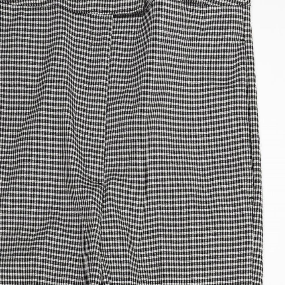 NEXT Womens Grey Striped  Trousers  Size 16 L24 in